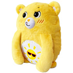 Happy Nappers: Care Bears 26" Pillow Pocket Pal - Funshine Bear - Plush Character Pillow Case, Animal Cover w/Weighted Paws, Kids Soft Huggable Companion