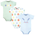Hudson Baby Unisex Cotton Bodysuits, Egg Hunt, 6-9 Months