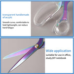 Acrylic Scissors, 9” Ultra-Sharp Titanium Coated Blades and Sharp All-Purpose Scissor, Sewing Scissors, Office Scissor, Comfortable Handle Design, Versatile Usage