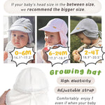 FURTALK Baby Sun Hat UPF 50+ UV Ray Sun Protection Cotton Toddler Hats for Boys Girls