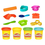 Play-Doh Starter Set 9-Piece Kit with Storage Tote & 4 Modeling Compound Cans, Arts and Crafts Toys for Kids 3 Years & Up, Preschool Toys