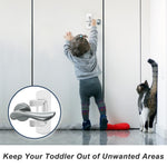 Matenf Childproof Door Lever Lock (2 Pack) Prevents Toddlers Pets From Opening Doors, Door Handle Lock for Babyproofing, Durable Safe ABS Material Strong Adhesive, No Drill Tool Needed Easy to Install
