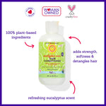 California Baby Eucalyptus Ease Hair Conditioner | 100% Plant-Based Kids Conditioner | Rinse-out or Leave in Conditioner | 251 mL / 8.5 oz