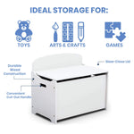 Delta Children MySize Deluxe Toy Box, Bianca White