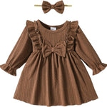 Mioglrie Baby Girl Dress Toddler Girls' Dresses 3 6 9 12 18 24 Months 2t 3t Girls Clothes Fall Winter Outfits