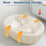 Inflatable Baby Bathtub, Collapsible Baby Bath Back Support, Portable Newborn Travel Bath tub with Drain Hole, Foldable Baby Bath Tubs for Infant to Toddler 0-24 Months (White)