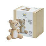 PlanToys® Little Bear Wooden Baby Rattle & Grasping Toy | Montessori Sensory Development for Coordination, Focus & Auditory Learning | Eco-Friendly Infant Educational Toy