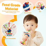 AiTuiTui Sensory Montessori Baby Teething Toys 6 to 12 Months, Toddler Travel Toys for 1 2 Year Old Boy Girl Birthday Gifts, Soft Pull String Fidget Educational Learning Toys for 9 10 18 Months Infant