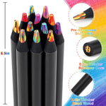 Art Supplies Kids Stocking Stuffers Teens,12 Rainbow Colored Pencils,Tween Teen Girl Gift Trendy Stuff 9-12,Arts Crafts Girl 8-12,Age 4 5 6 7 9 10 11 Year Old Girls Gifts Birthday Boys Cute Fun Cool