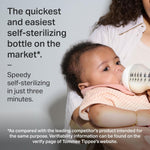 Tommee Tippee Natural Start Anti-Colic 5 oz BPA Free Baby Bottle, Newborn 0+ months, Slow Flow Breast-Like Nipple, Self-Sterilizing, Designed for Seamless Transition Between Bottle & Breast, Pack of 1