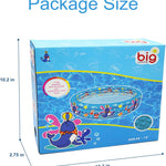 3 Rings Kiddie Pool for Toddler, 48”X12”，Kids Swimming Pool, Inflatable Baby Ball Pit Pool, Small Infant Pool (Blue)