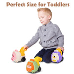 Baby Animal Pull Back and Go Truck Toys, Cars Toys for 1, 2, 3 Year Old Boys, Girls, Birthday Gifts for Toddlers, Preschools, Kids, Colorful 6 Pack