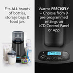 Baby Brezza Smart Baby Bottle Warmer, Breastmilk Warmer + Defroster – Free App - Different Temperatures for Breastmilk + Formula - Universal Fit for All Bottles + Milk Bags - Calentador de Biberones