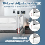 Yozoia Bed Rail for Toddlers, Baby Bed Rail Guard with Double Child Safety Lock, 30 Speed Height Adjustable, Safety Toddler Bedrail for King & Queen Size Bed