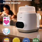 Grownsy EaseClean Bottle Washer Pro | All-in-One Bottle Washer and Sterilizer and Dryer | Baby Bottle Washer for Bottles, Pump Parts & Baby Essentials | Replaces Hand Washing
