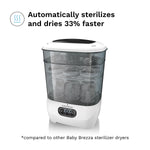 Baby Brezza Bottle Sterilizer and Dryer Advanced – 33% Faster - Largest Capacity Steam Sanitizer - Universal Sterilization Machine for All Bottles + Pump Parts - HEPA Air Filter