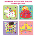 Skillmatics Foam Sticker Art Activity - Unicorns & Princesses, Mess-Free Fun for Kids, 800+ 3D Foam Stickers, DIY Felt Craft Kits, Gifts for Girls & Boys Ages 3, 4, 5, 6, 7