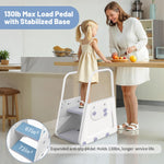 Potty Training Seat with Step Stool - 3 in 1 Potty Training Toilet Seat with Large Handles & Anti-Splash Guard | Foldable Toddler Toilet Seat Adjustable Height Non-Slip Toddler Step Stool