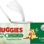 Huggies Extra Large Baby Wipes, Unscented, 9 Flip-Top Packs, 378 XL Wipes Total, Packaging May Vary