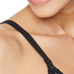 Motherhood Maternity Women's Wireless Clip Down Seamless Nursing Bra for Breastfeeding, Grey Space Dye, Large