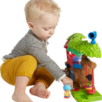 Fisher-Price Little People Toddler Musical Toy Swing & Share Treehouse Playset with 3 Figures for Pretend Play Ages 1+ Years
