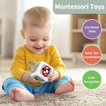 SOCBTNSO Baby Busy Board Cube, Toys for 1 Year Old Girl, Montessori Toys for 1+ Year Old, Travel Toys for Toddlers 1-3, Learning Fine Motor Skills| Birthday Gifts Ages 6 Months +