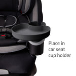 Munchkin® Carseat Tray - Toddler Travel & Road Trip Accessory for Mess-Free Snacking in The Car, Grey