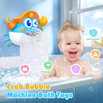Bath Toys,Light Up Baby Bath Toys Bath Bubble Machine with Colourful RGB Light Great Birthday for Toddler Boys and Girls Tub Toy for Kids Ages 1-3 4-8