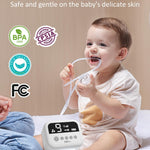 HEYVALUE Nasal Aspirator for Baby, Hospital Grade Nose Sucker with 9 Levels Suction, Night Light and Nursery Rhyme Soothing Function, Electric Nose Suction for Baby with Food-Grade Silicone Tips
