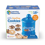 Learning Resources Smart Counting Cookies - Chocolate Chip Play Food, Preschool Activities, Toddler Sensory Toy, Play Kitchen Accessories, Sorting and Stacking, Fine Motor Numbers , Math Games
