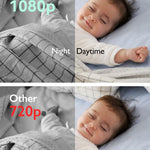 Momcozy Video Baby Monitor, 1080P 5" HD Baby Monitor with Camera & Wall Mount, Infrared Night Vision, 5000mAh Battery, 2-Way Audio, Temperature Sensor, Lullabies, 960ft Range, Ideal for New Moms, BM01