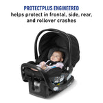 Graco SnugRide SnugFit Infant Car Seat with Simply Safe Adjust Harness System, Baby Car Seat with Anti Rebound Bar, Gotham