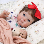 Lifelike Reborn Baby Dolls - 20 Inch Newborn Baby Doll with Realistic Veins, Handmade Reborn Doll with Weighted Soft Cloth Body, Real Life Baby Dolls Girl Gift for Kids Age 3+