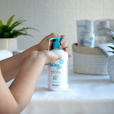 Bliss Baby Moisturizing Baby Lotion, Premium & Fragrance-Free, Daily Hydrating Lotion - For Babies, Kids & Adults with Sensitive Skin, Vegan, Hypoallergenic, Dermatologist Tested, Clean & Gentle