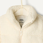 Amazon Essentials x Sofia Grainge Unisex Babies' Teddy Puffer Jacket, Winter Coat, Fleece Lined, Ivory, 18 Months