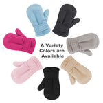 UTTPLL Toddler Mittens Unisex Sherpa Lined Fleece Gloves Winter Warm Easy-On Kids Winter Outdoor Mittens for Baby Boys Girls Beige M (Fits 6-24 Months)