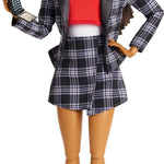 Barbie Signature Doll, Clueless Dionne Collectible with Black-and-White Plaid Suit, Top Hat, & Cell Phone Accessory