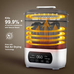 AMZBABYCHEF Baby Bottle Steamer and Dryer, Electric Steamer and Dryer for Baby Bottles, 4-in-1 Bottle Steamer and Dryer, Universal Fit for All Bottles, LED Touch Screen, Auto Shut-Off
