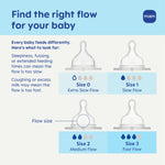 MAM 4.5oz Easy Start Anti-Colic Wide Neck Vented Baby Bottle, Extra Slow Flow Breastfeeding-Like Silicone Nipple, Reduces Colic, Gas & Reflux, Easy to Clean, BPA Free, 0+ Months, Made in Europe