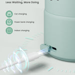 Portable Bottle Warmer Extended Battery Life - Dual Heating Modes for Breast Milk & Water, 17 Ounces, Fast Heating, Ideal for Travel, Outdoor, Baby Shower, Green