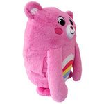 Happy Nappers: Care Bears 26" Pillow Pocket Pal - Cheer Bear - Plush Character Pillow Case, Animal Cover w/Weighted Paws, Soft Huggable Companion, Kids