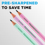 Ticonderoga® Pastel Pencils, 2 Soft, Assorted Colors, Pack Of 10 Pencils