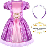 Princess Dress Up Clothes for Little Girl Role Play Costume Gift Set Princess Dress Up Toys for Toddler Girls