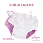 HECCEI Baby Swim Diapers (Pink, 6-12 Months)