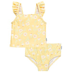 Gerber Toddler Girls' 2-Piece Swimsuit, Daises, 2T