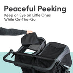 BOB Gear Revolution Flex 3.0 Duallie Double Jogging Stroller, Graphite Black
