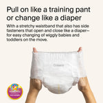 Coterie The Pant, Size 5, Refastenable Training Pants for Sensitive Skin, Hypoallergenic, Super Absorbent Overnight Leak Protection, 3T/4T (27-38 lbs) 112 Count