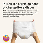Coterie The Pant, Size 5, Pull Up Style Diapers for Sensitive Skin, Hypoallergenic, Super Absorbent Overnight Leak Protection + 8 Pack Coterie Baby Wipes for Sensitive Skin