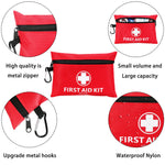 Mini First Aid Kit, 122 Piece Small First Aid Kit Designed for Family Emergency Care for Home, Camping, Hiking, Backpacking, Travel, Vehicle, Outdoors & Schools