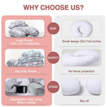 Nursing Pillow – Breastfeeding Pillows with Security Fence for Enhanced Support & Comfort – Removable Cotton Cover, Adjustable Waist Strap, Newborn Essentials Must Haves Baby Registry Search